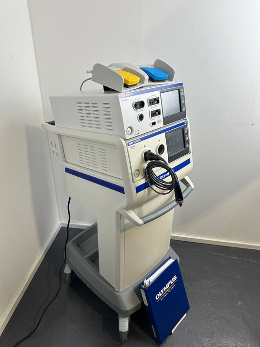 Olympus HF-Generator ESG-400 & Ultraschallgenerator USG-400 & Fahrwagen TC-E400
