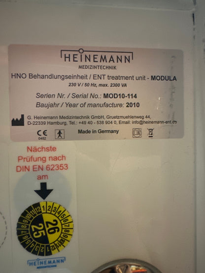Heinemann Modula Duo ENT workstation