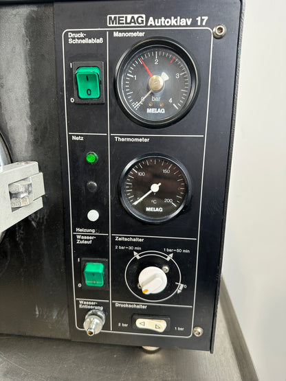 Melag Autoclave 17 Chamber Volume: 11.01dm3 / 11L