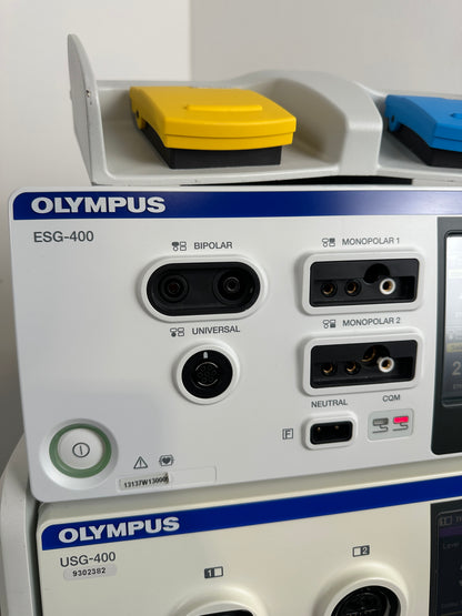 Olympus HF-Generator ESG-400 & Ultraschallgenerator USG-400 & Fahrwagen TC-E400