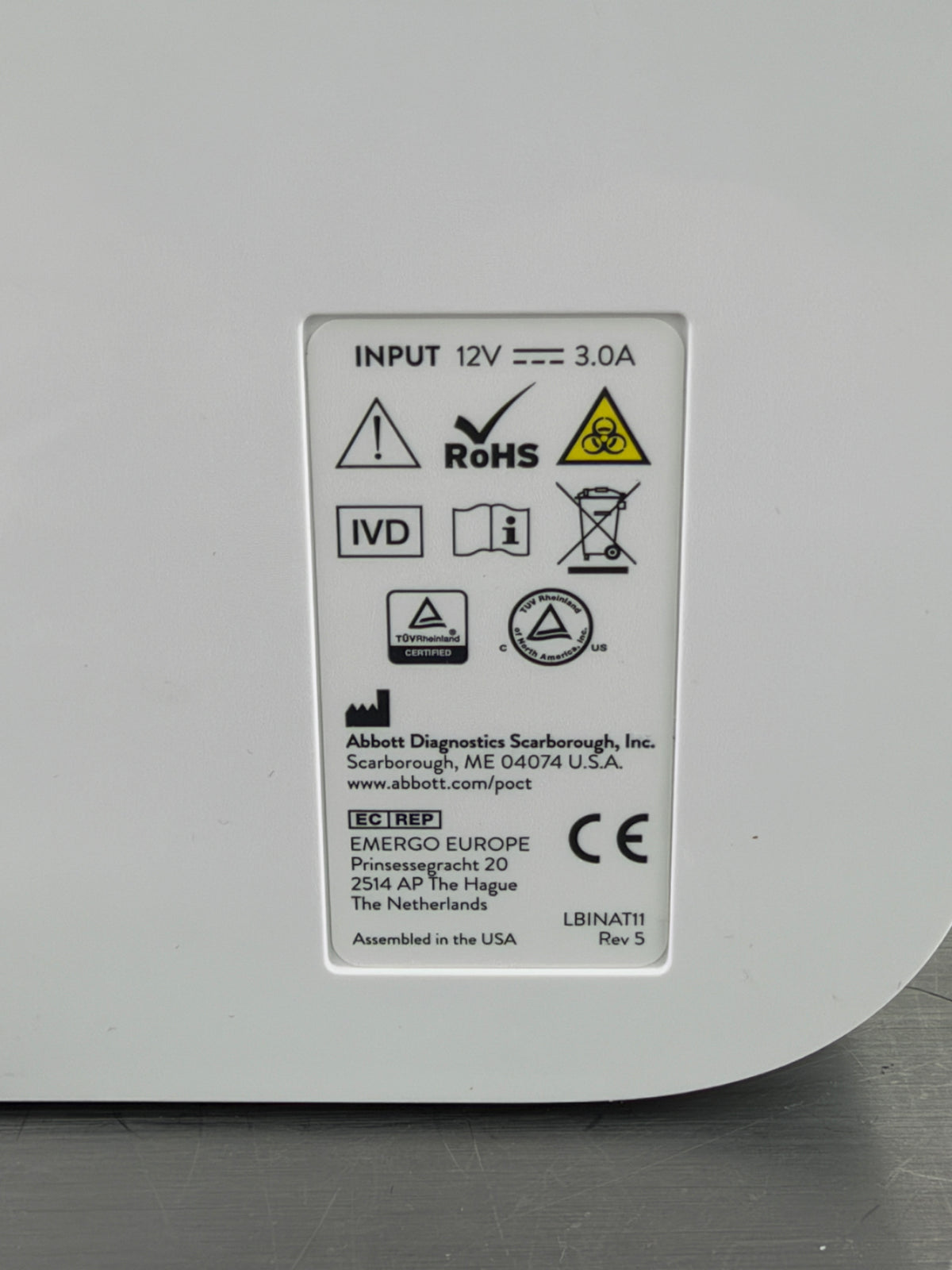 Abbott ID NOW EQ002002A Molekular-Diagnostik / Point-of-Care Analyzer inkl. Netzteil
