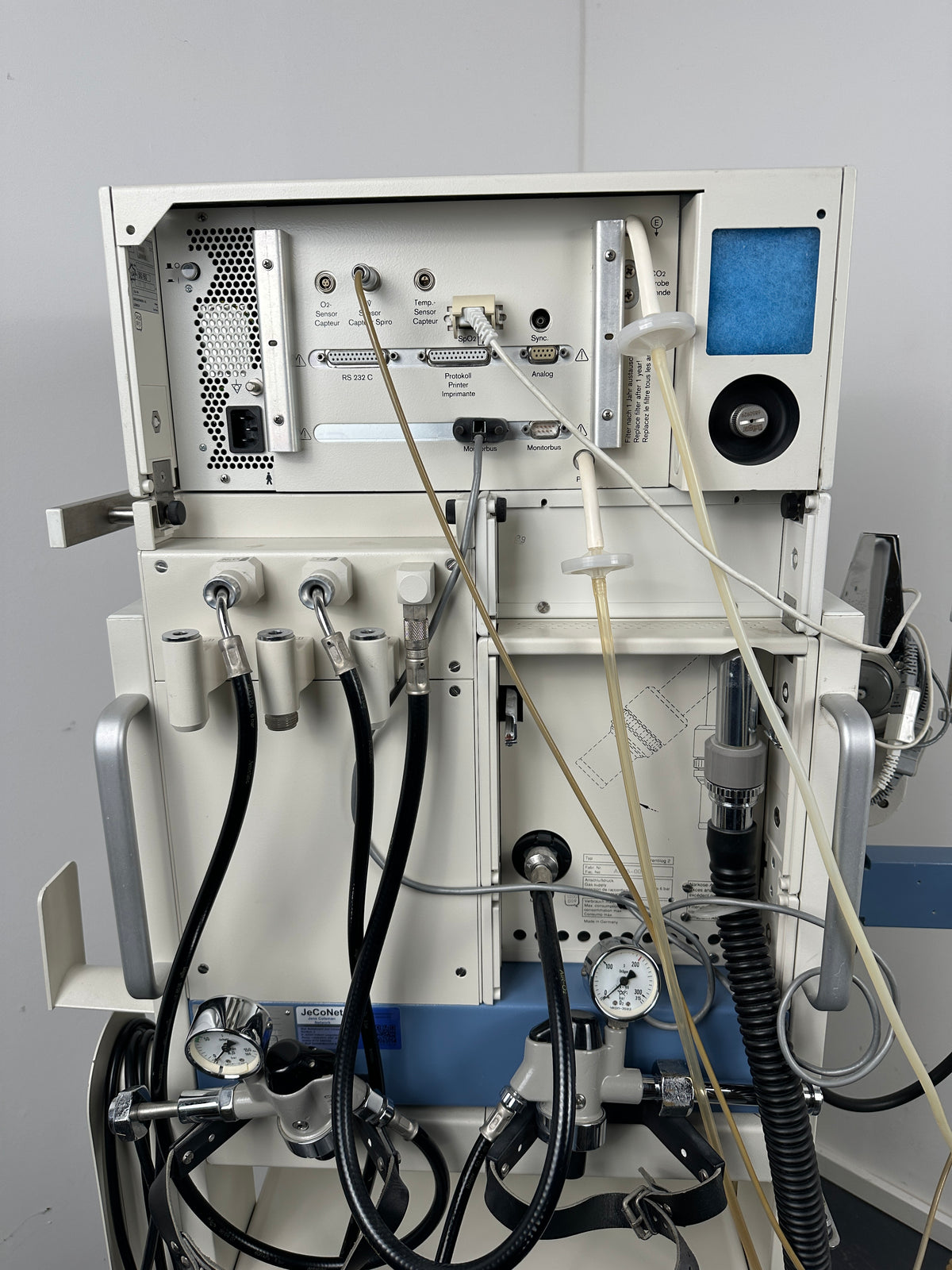 Dräger Sulla 909V Blue Anesthesia Ventilator & PM8050 Ventilog 2