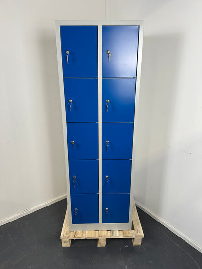 Schliessfachschrank Metallspind 10 Fächer