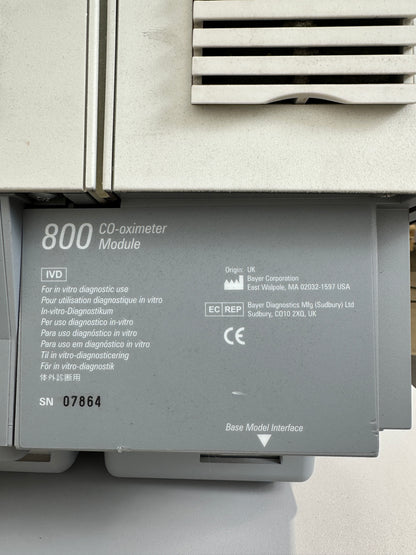 Siemens/Bayer Rapidlab 840 Analyzer (blood gas)
