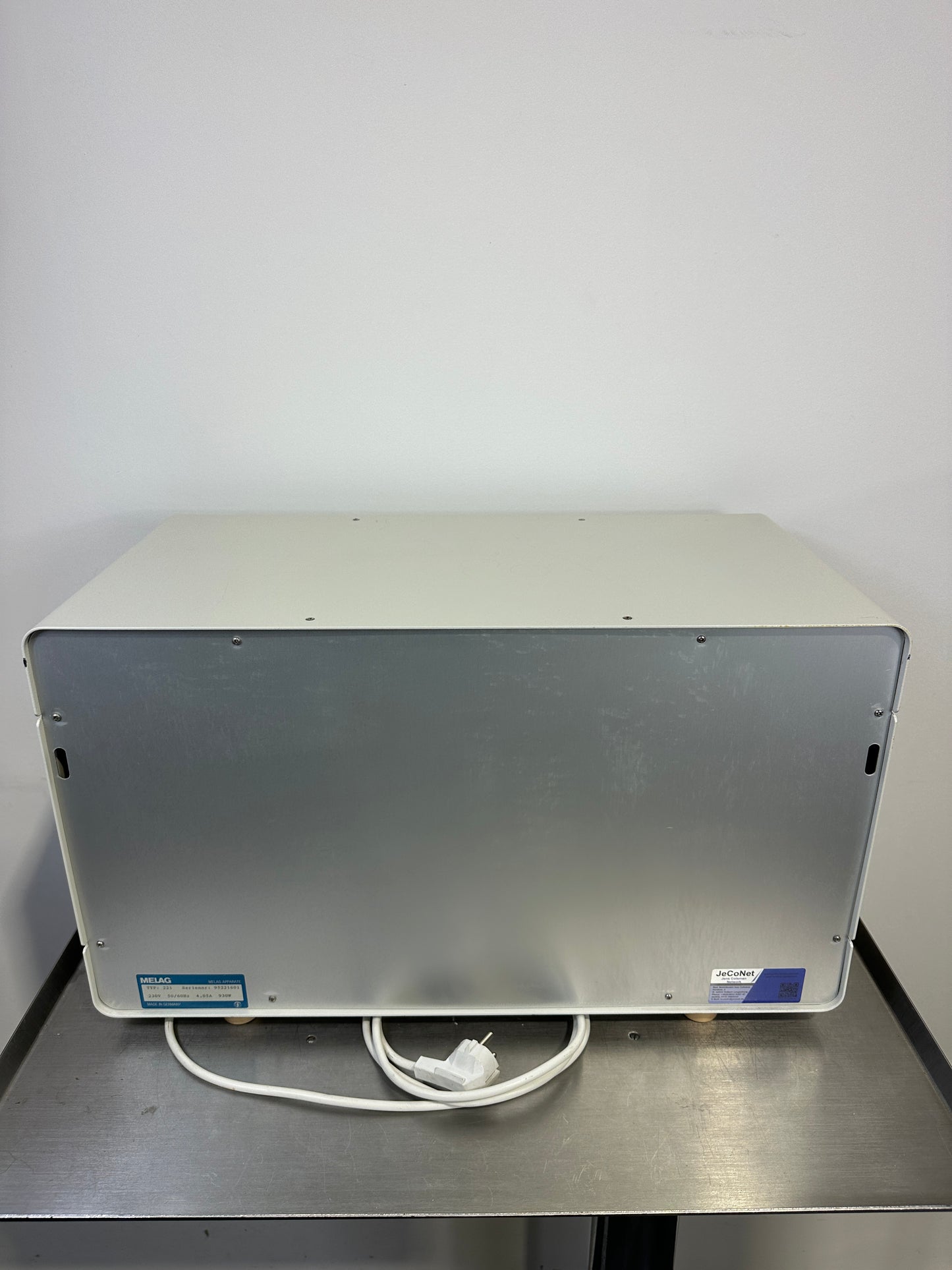 Melag Type: 221 Hot Air Sterilizer 18 Liters up to 200°C