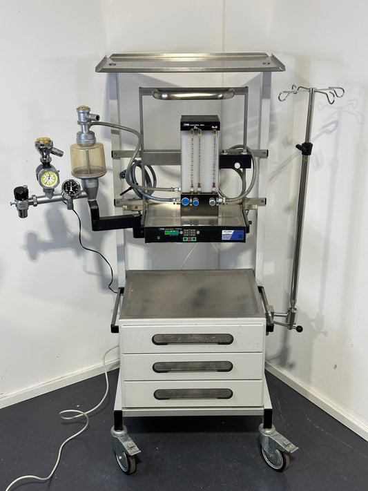 Stephan Portec GME 3 Narkosegerät mit o2 Monitor und Fahrwagen