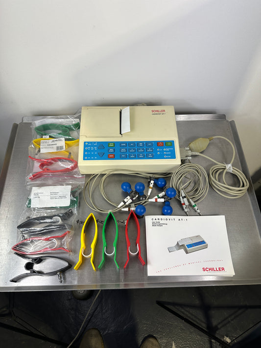 Schiller Cardiovit AT-1 ECG Portable Electrocardiograph with 10-Lead ECG Cable
