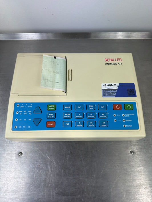 Schiller Cardiovit AT-1 ECG Portable Electrocardiograph with 10-Lead ECG Cable