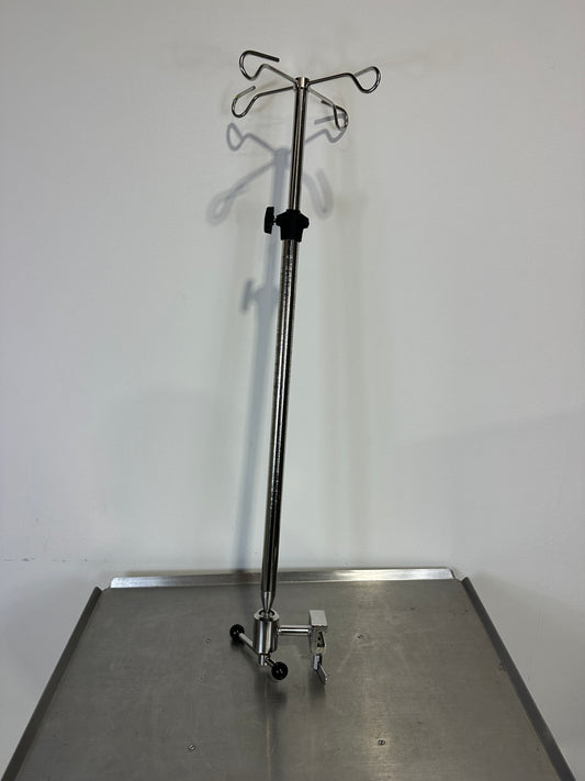 Infusionsständer für Standardschiene Edelstahl