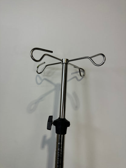 Infusionsständer für Standardschiene Edelstahl